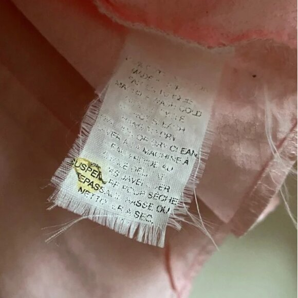 Holt Renfrew 100% Cotton Button-Up Shirt in Petal Pink (Size M) - Picture 8 of 10